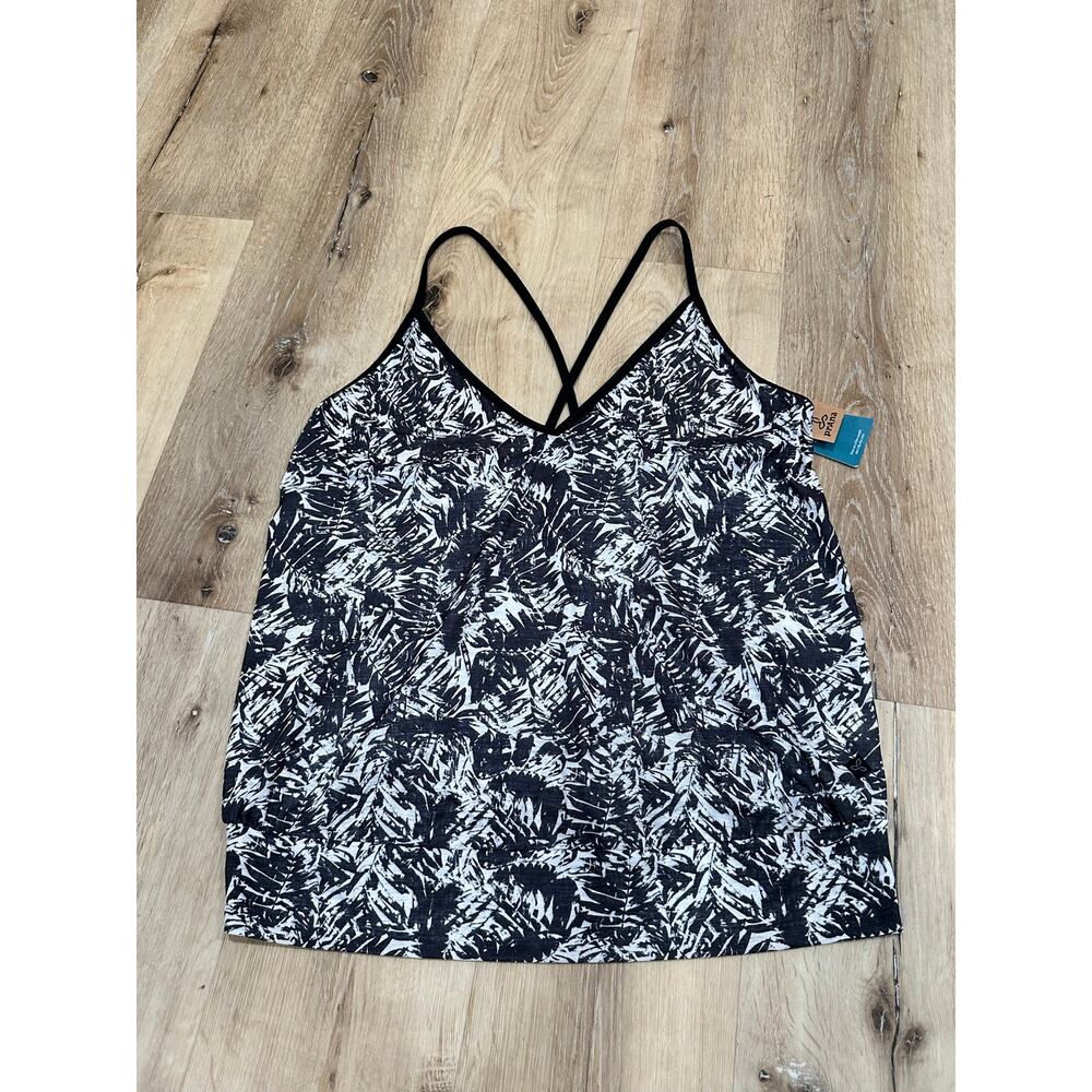 NWT PrAna Ernest Outdoors Tank Top Black Pacifica Women’s Large